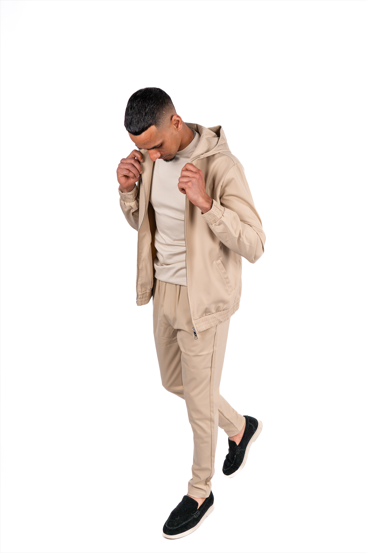 Techsuit Beige hooded